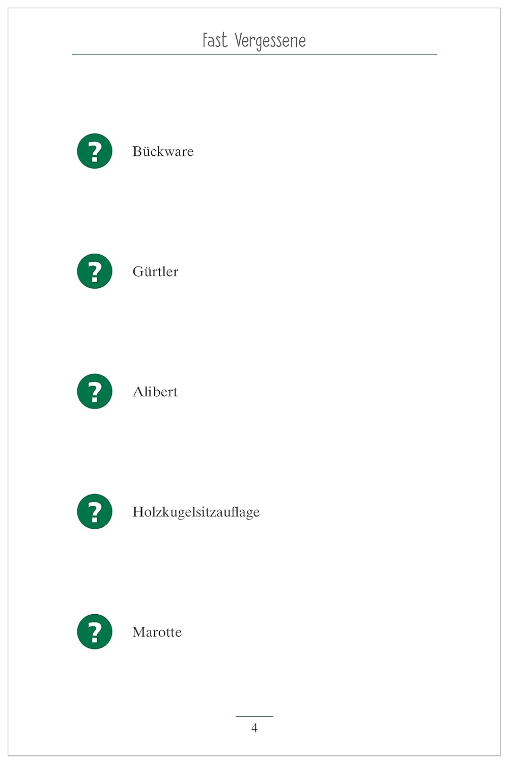 Demenz Beschäftigung. Das Quiz - Gedächtnistraining für Senioren. Fast vergessene Begriffe, Berufe, Gegenstände. Beschäftigung und Aktivierung mit ... für Senioren - auch mit Demenz, Band 3) – Bild 3