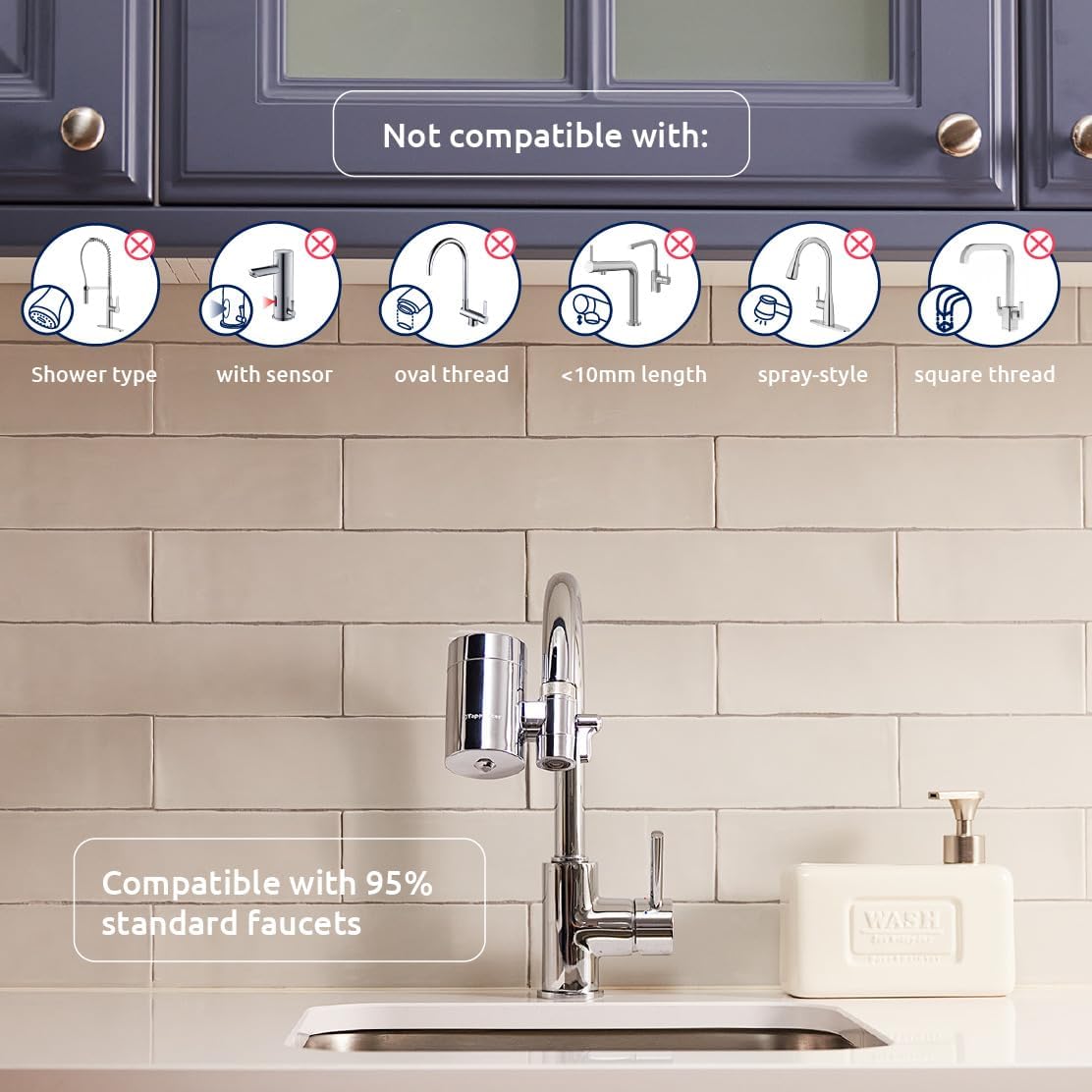 Tappwater EcoPro SMR Wasserfilter-Wasserhahn mit 6 Stufen und schwedischem Mineralgestein. Filtert +100 Stoffe und fügt Mineralien für reines, gesundes Wasser hinzu. Wasserreiniger mit exklusiver Technologie – Bild 8