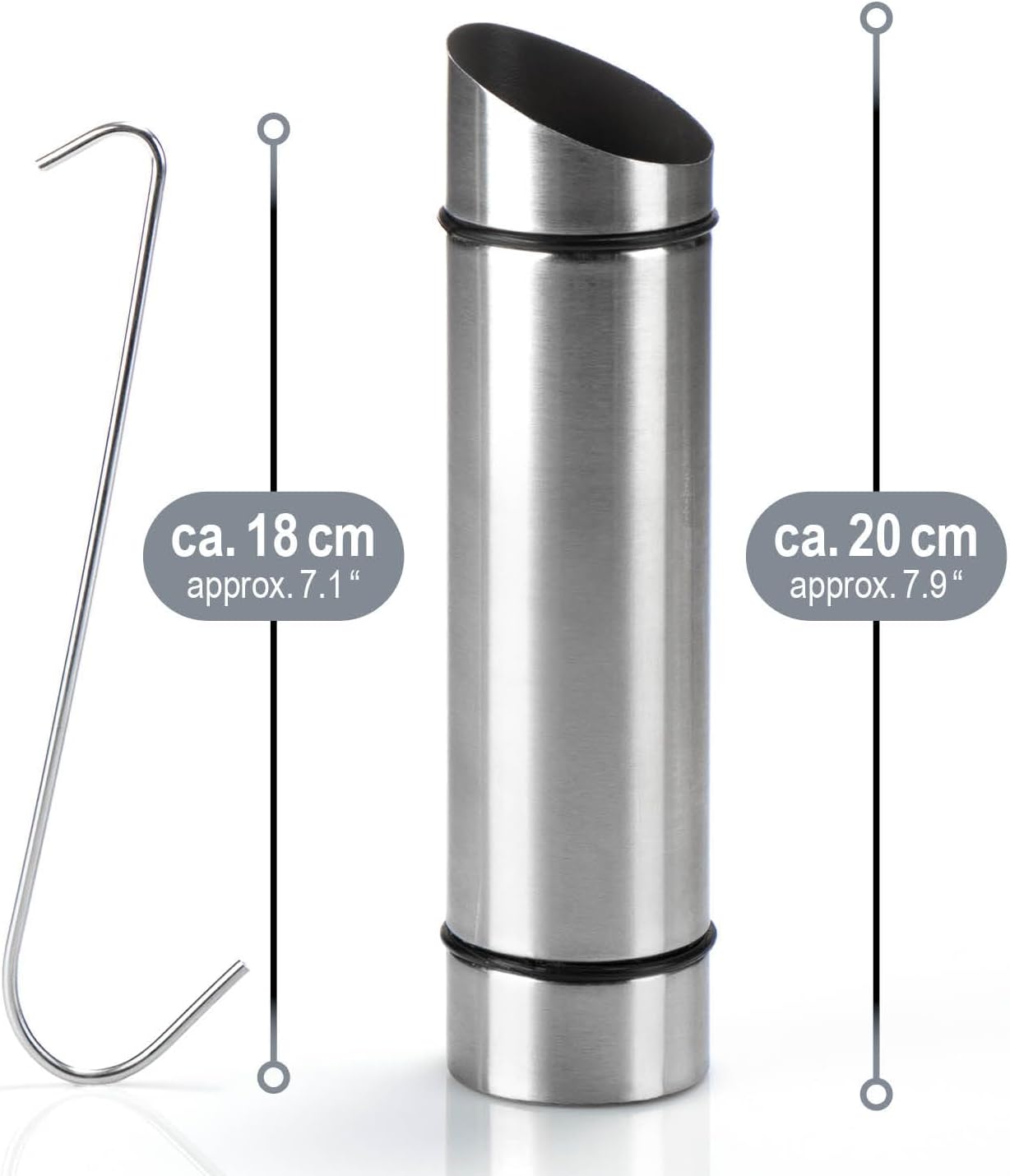 com-four 4 x Luftbefeuchter aus Edelstahl – Verdampfer für hängenden Heizkörper – Wasserbehälter mit S-Haken für ein angenehmes Raumklima – Bild 6