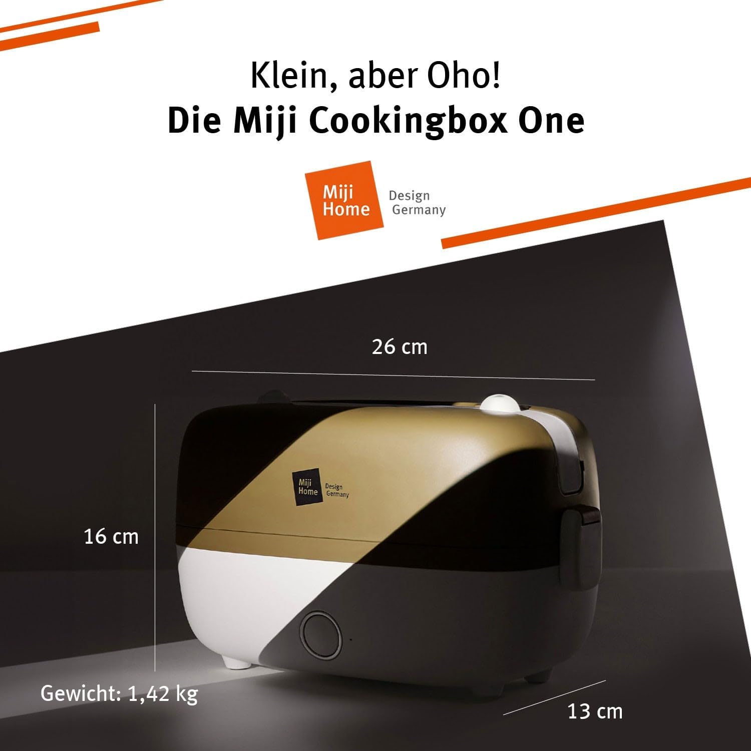 Miji Elektrische Lunchbox & Mini-Campingkocher 1L | 250-W-Dampfgarer – leise, geruchlos und kompakt für 1–2 Portionen – Bild 5