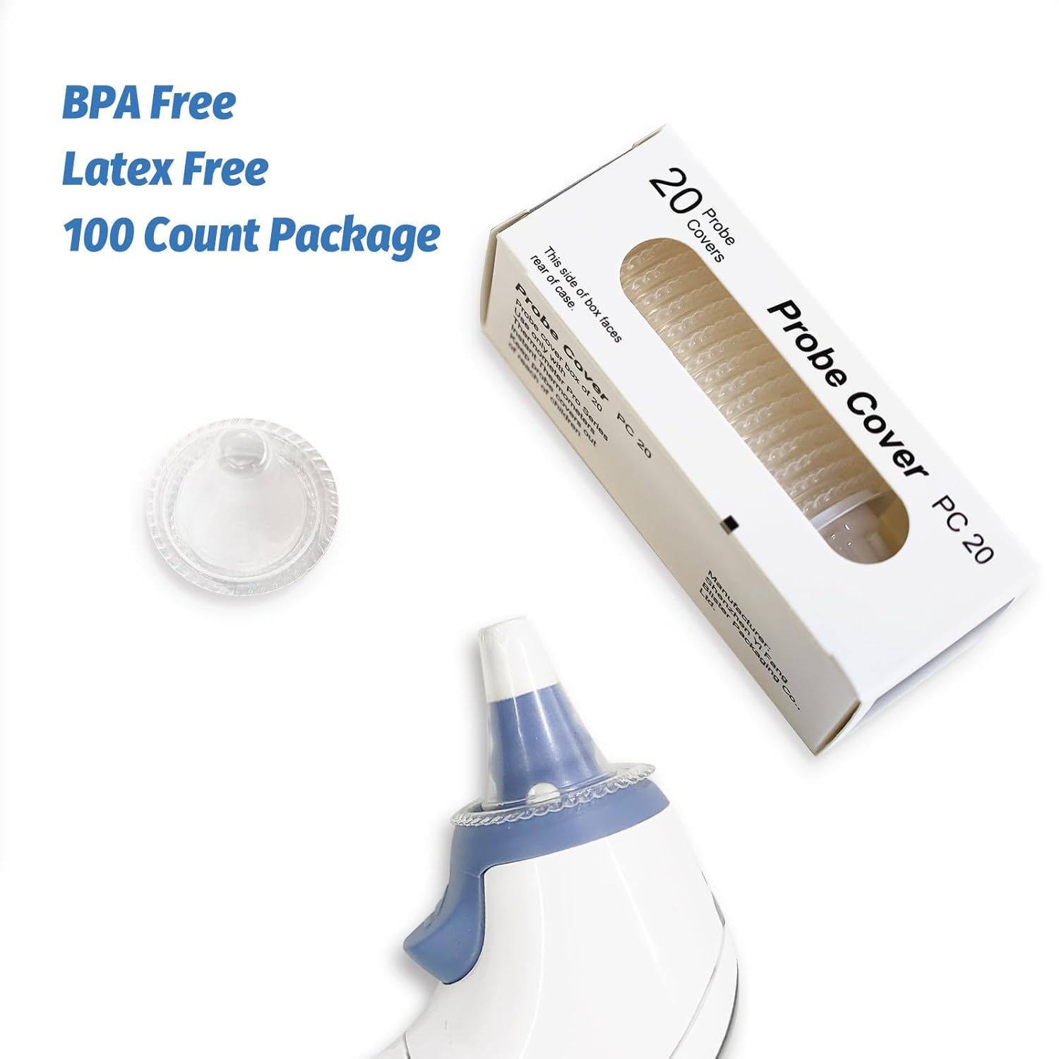 100 Stück Braun-Thermometerkappen, Ohrthermometer-Sondenabdeckungen. Ersatzkappen für alle Braun-Modelle und verschiedene Arten von Ohrthermometern – Bild 2