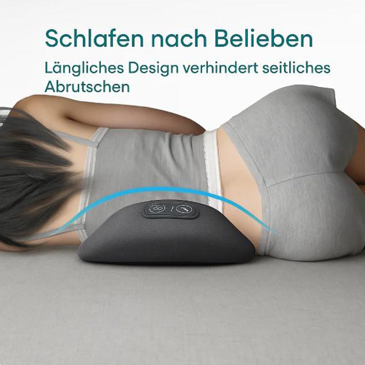 Vertacura 3-in-1 Rückenmassagegerät, Rückenstrecker mit 26° Ergonomischer Krümmung, Haltungstrainer und Rückenstützkissen – Bild 5