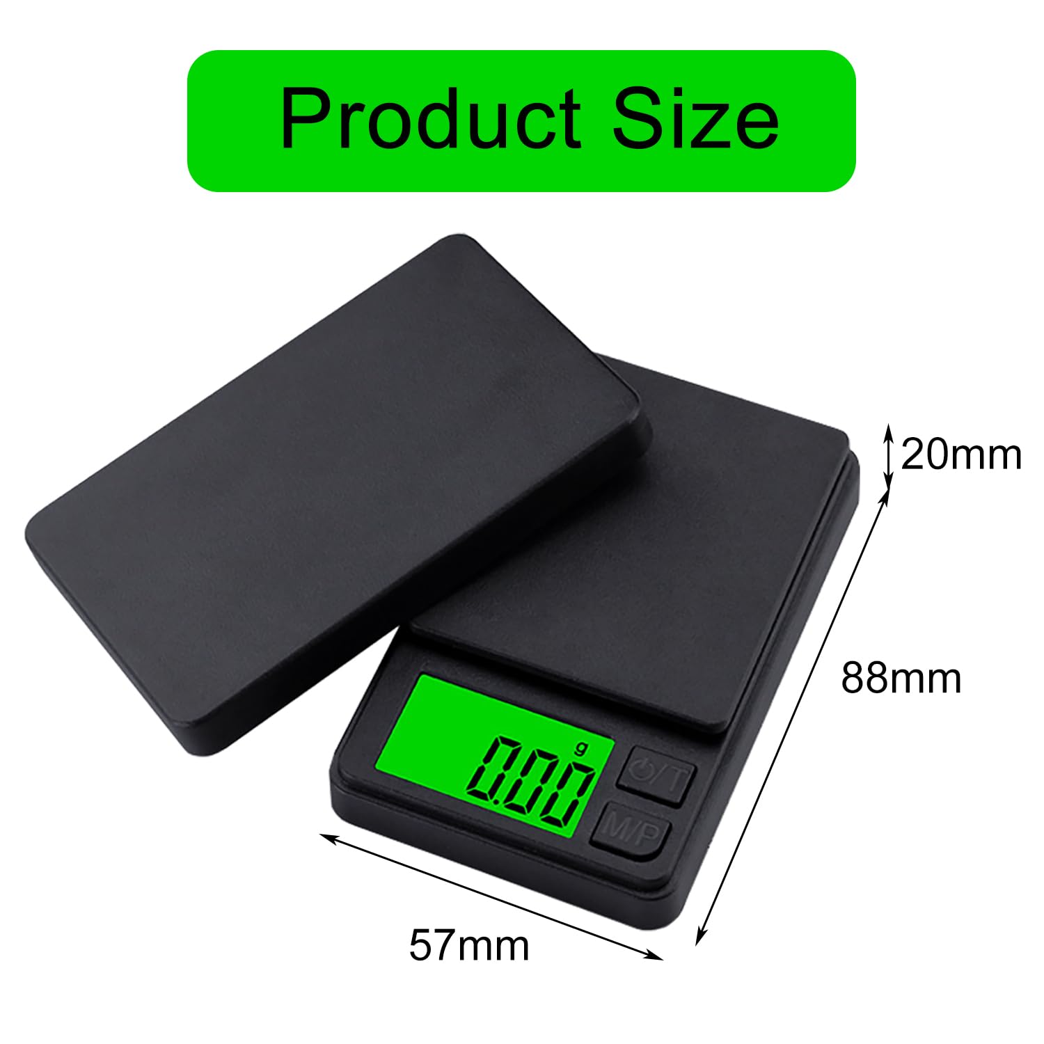 GeekerChip Präzisionswaage 0,01 g/1000 g, digitale Küchenwaage, tragbare Taschenwaage, multifunktionale Taschenwaage, Grammwaage, mit LCD-Display, für Lebensmittel, Schmuck, Medizin, Labor, Kaffee – Bild 2