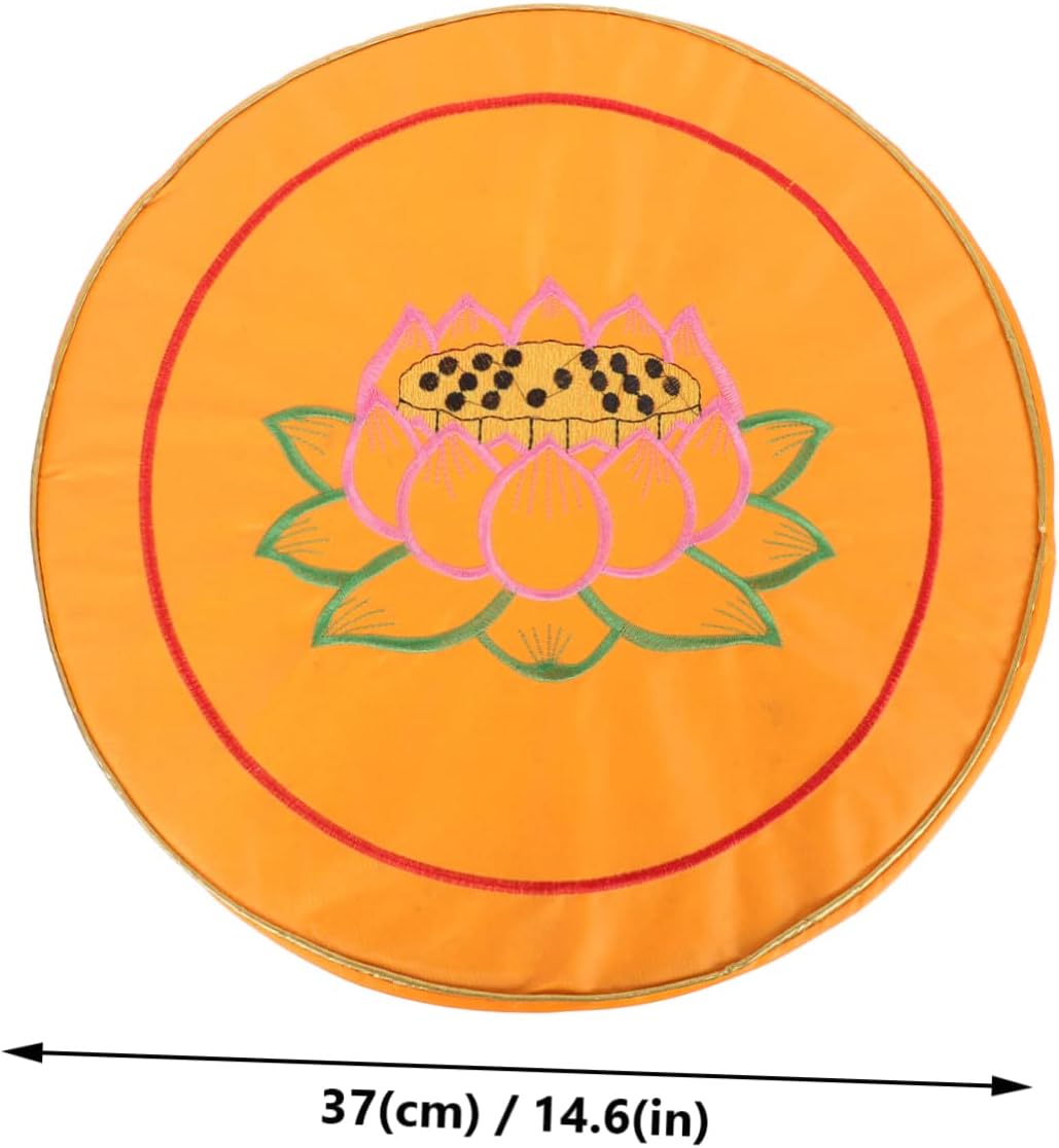 CHILDWEET Kissen Gebetsmatte Stickmuster Sitzkissen für Yoga Meditation Pad – Bild 7