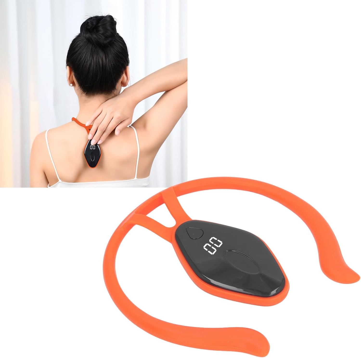 Keenso Haltungskorrekturgerät, intelligente automatische Erkennung mit Vibrationsalarm zur Buckelprävention, leichte Haltungsunterstützung aus Silikon für Erwachsene und (Stil 1) – Bild 3