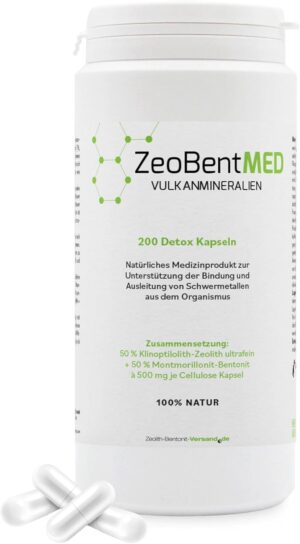Zeobent MED 200 Detox-Kapseln