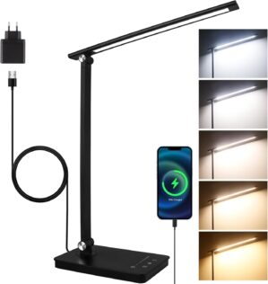 Akynite 42 LED-Schreibtischlampe, d...