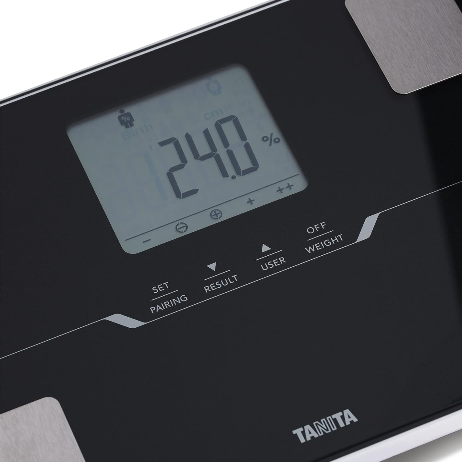 Tanita BC-401 Körperanalysewaage mit Bluetooth – Digitale Personenwaage für präzise Körperanalyse | Waage mit Körperfett- und Muskelmasse, Smart App, automatische Benutzererkennung, Schwarz – Bild 2