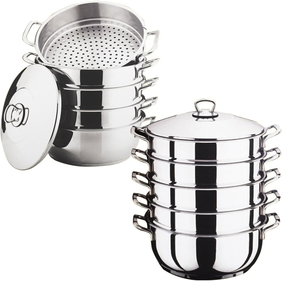 Olymp Griffe Mantowarka Dampfgarer-Set aus Edelstahl 18/10 (optional 28 cm)