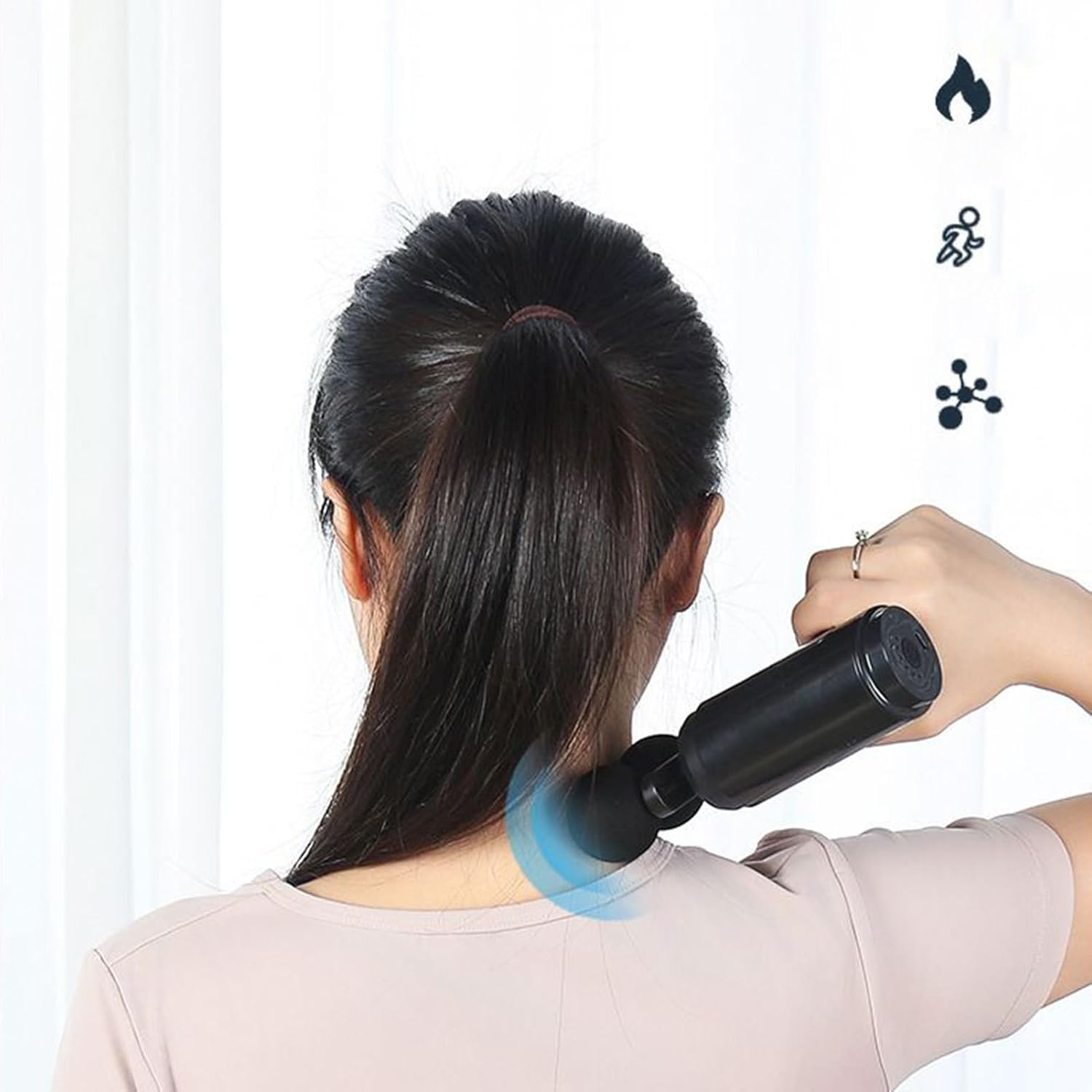 Körpermassagegerät – Manuelles Massagegerät mit 2 Köpfen | Leises elektrisches Entspannungsgerät und tragbares Gerät für Sportler, Zuhause und Reisen nach dem Training – Bild 9