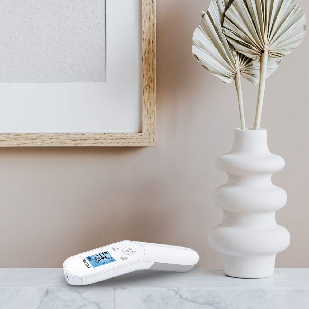Beurer FT 85 berührungsloses digitales Infrarot-Thermometer, Fieberthermometer zur hygienischen und sicheren Messung der Körpertemperatur an der Stirn. – Bild 5