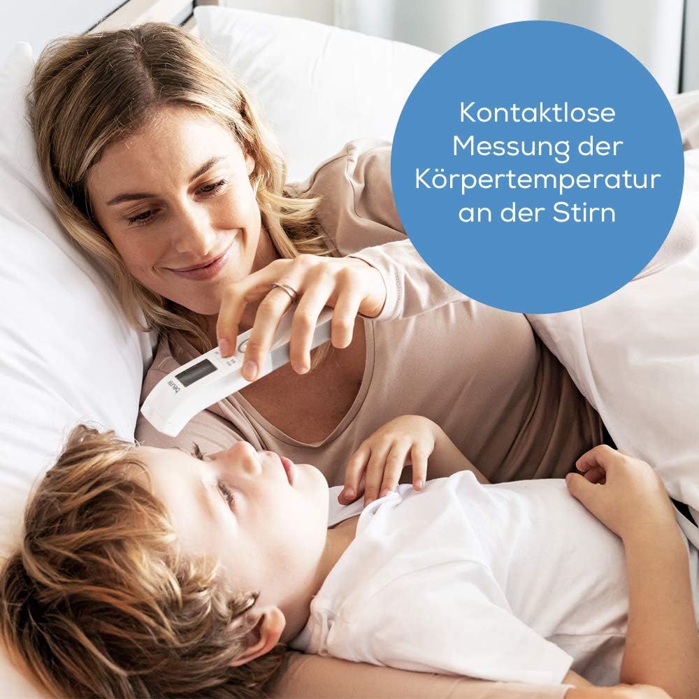 Beurer FT 85 berührungsloses digitales Infrarot-Thermometer, Fieberthermometer zur hygienischen und sicheren Messung der Körpertemperatur an der Stirn. – Bild 2
