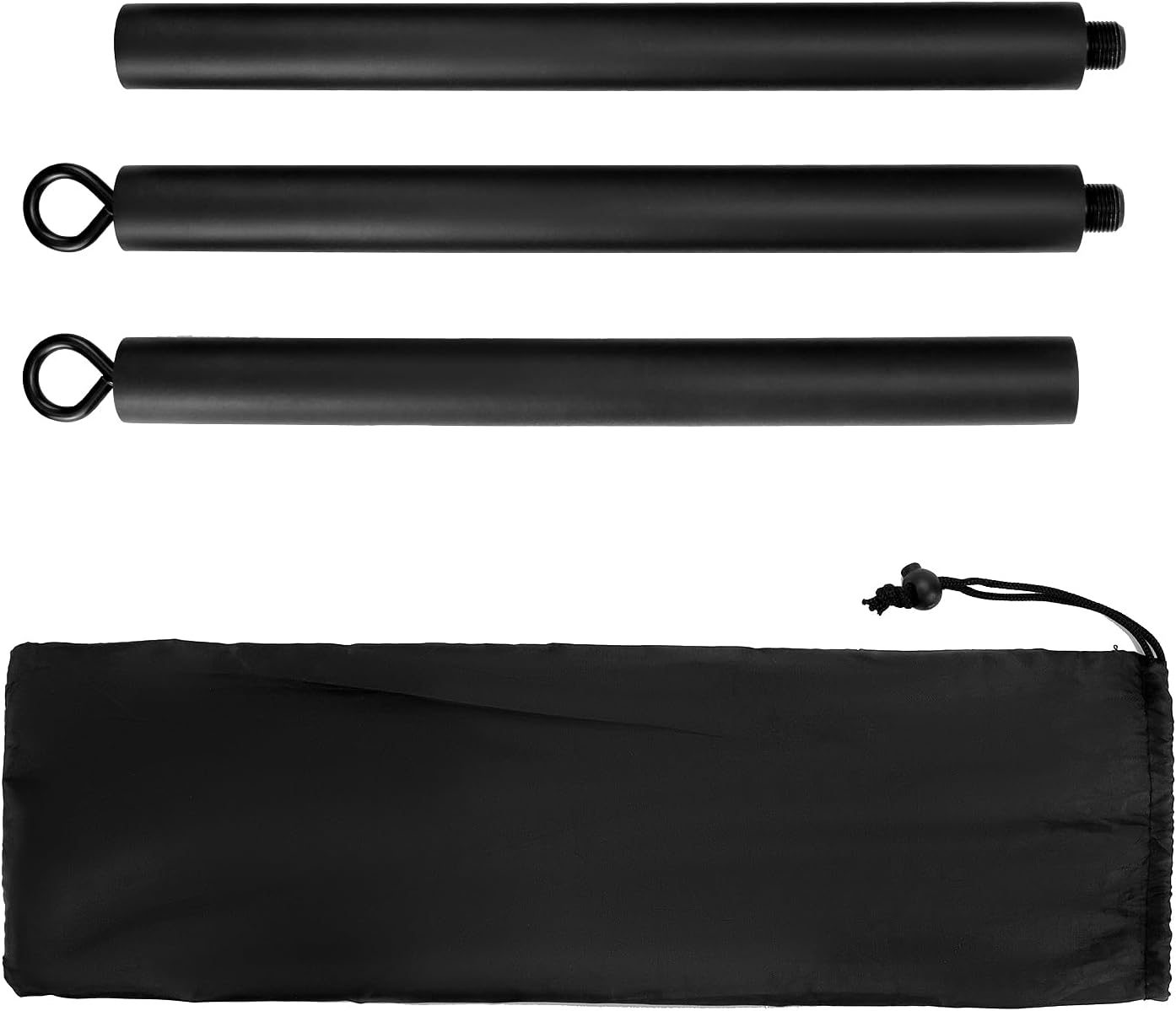 QWORK® Tragbar Widerstandsbänder Stange Pilates Bar für Zuhause und Fitnessstudio – 108 cm – max. Belastung 360kg (abnehmbarer Stock x3) – Bild 7