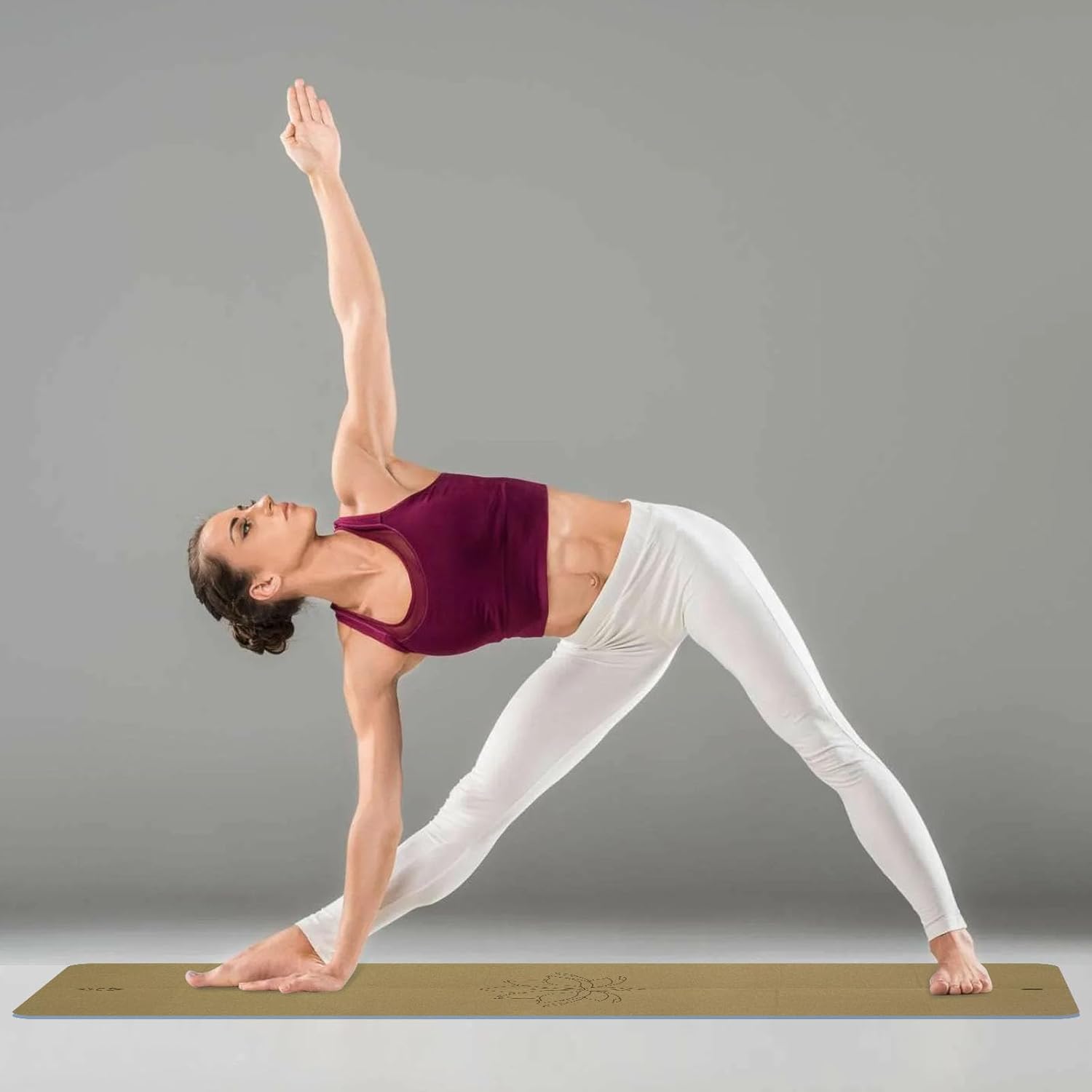 Reise-Yogamatte, faltbar, klein, 173 x 61 cm, mit Tragetasche, leicht, für Pilates – Bild 6