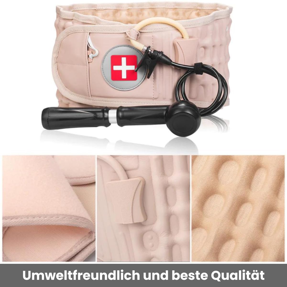 Lumbara-Rückengürtel – atmungsaktiver Gürtel gegen Rückenschmerzen, Lendenwirbelstütze, Linderung von Bandscheibenvorfall und Ischias, Alltags-Rückenbandage, das Original – Bild 7