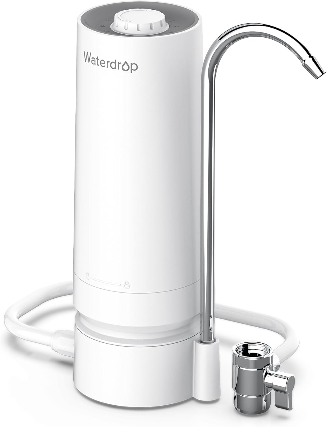 Waterdrop WD-CTF-05 Aufsatzwasserfilter, 4000 Gallonen Leitungswasserfilter mit Filterlebensdauer-Erinnerung, reduziert Schwermetalle, schlechten Geruch und 99 % Chlor (1 Filter im Lieferumfang enthalten)