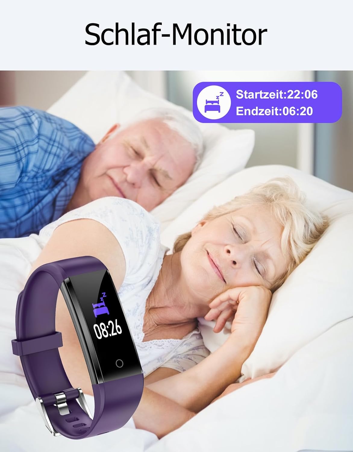 GRV Schrittzähler Uhr Ohne Bluetooth/Ohne Handy für Damen Herren Senioren Kinder,Fitness Tracker Fitnessuhr mit Schrittzähler Kalorienzähler,Schlafüberwachung Aktivitätstracker für Gehen Laufen – Bild 4