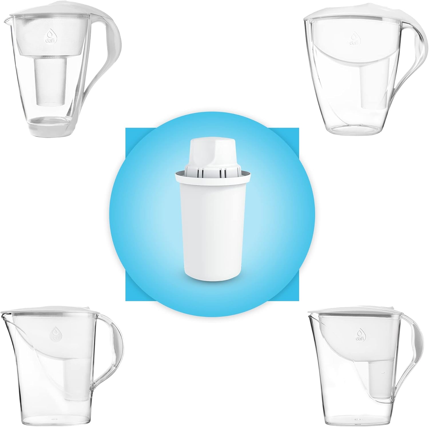 Dafi Classic-Filterkartuschen, 12 Stück – kompatibel mit klassischen Wasserfiltern und Krügen – BPA-freier Wasserfilter, reduziert Wasserhärte und Chlor, nachhaltige Alternative zu Flaschenwasser – Bild 4
