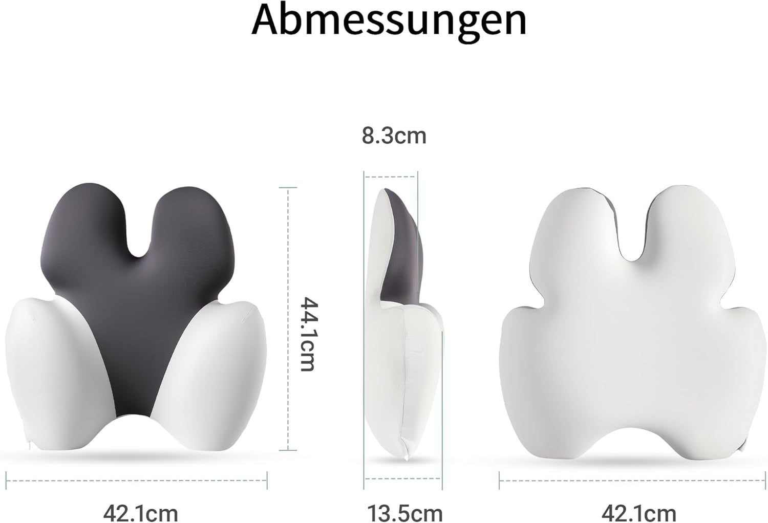 Orthopädisches Lendenkissen | Ergonomisches Rückenkissen gegen Rückenschmerzen aus Memory-Schaum – Bild 2