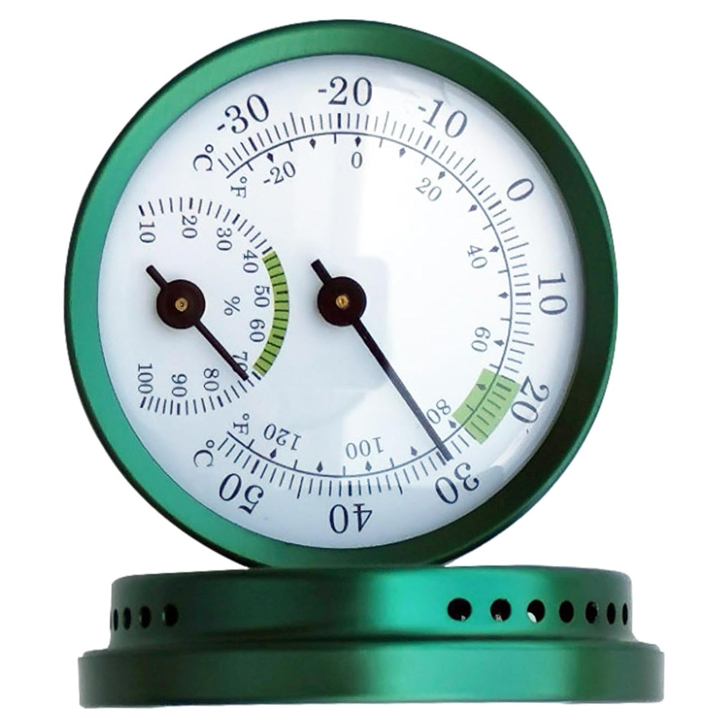 Außen-Terrassenthermometer – Luftfeuchtigkeits-Hydrometer für Zuhause, Doppel-Hand-Hygrometer, kabelloses Wandthermometer, Schimmeltest-Set, Innen-Humidor-Feuchtigkeitsmonitor – Bild 5