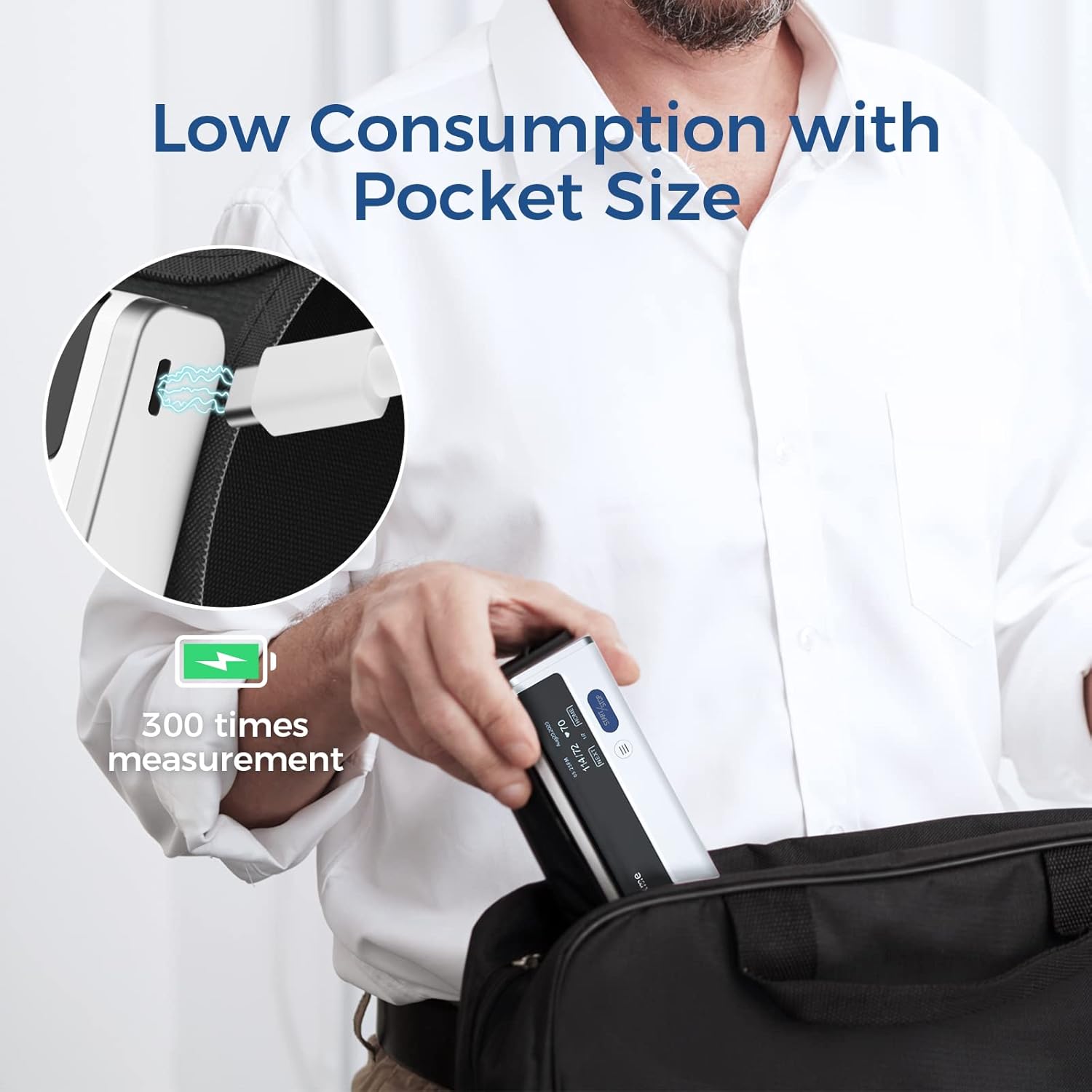 CheckMe Armfit Blutdruckmessgerät Oberarm Bluetooth mit kostenloser App, Blutdruckmessgerät große Manschette (22-42 cm), kabelloses automatisches Blutdruckmessgerät, unbegrenzter Speicherplatz – Bild 7