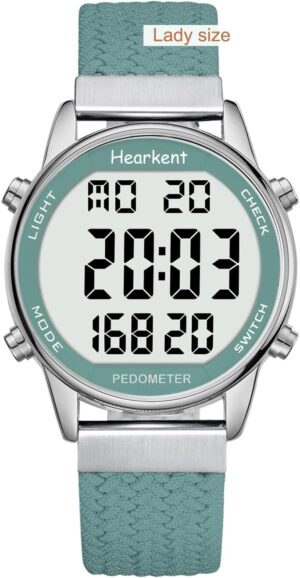 Hearkent Schrittzähler-Uhr für Da...