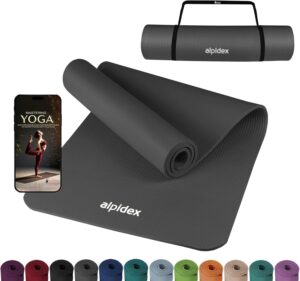 ALPIDEX Yogamatte 183 x 60 x 0,8 cm...