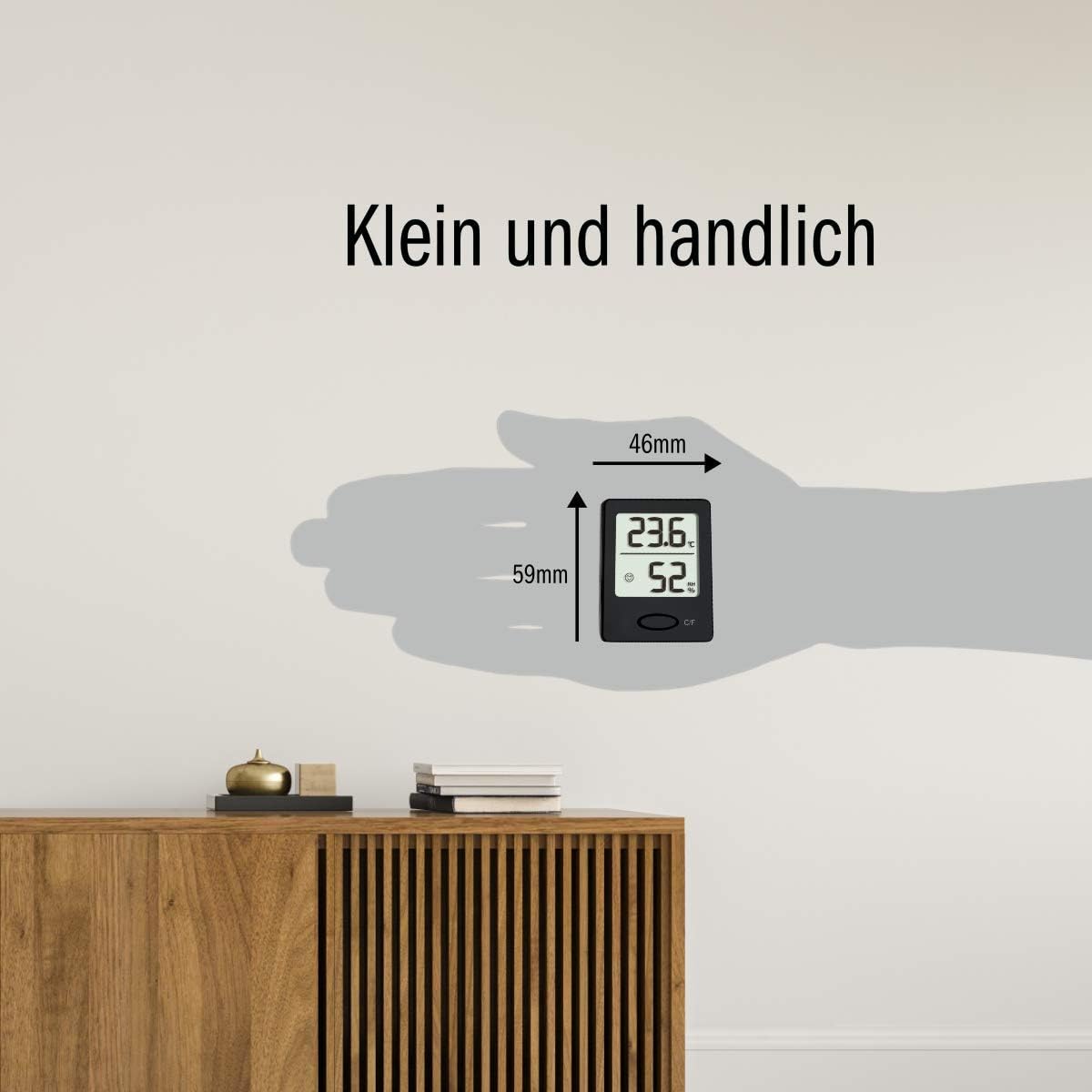 TFA Dostmann Digitales Thermo-Hygrometer 46 x 18 x 59 cm, 30.5041.01 – Bild 4