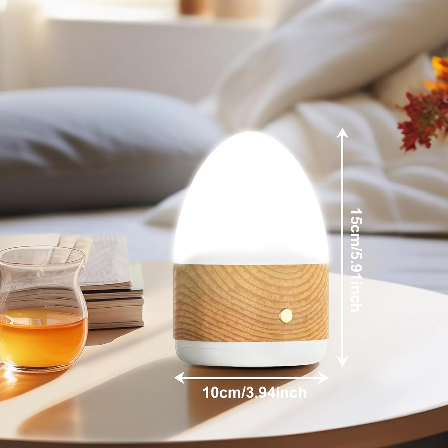 Tageslichtlampe 13000Lux Lichttherapielampe Tageslichtlampe mit Fernbedienung, UV-freies SAD-Licht mit 3 Farbtemperaturen, LED-Simulation von Tageslicht, Dimmer und 4 Timer Tageslichtlampe – Bild 4
