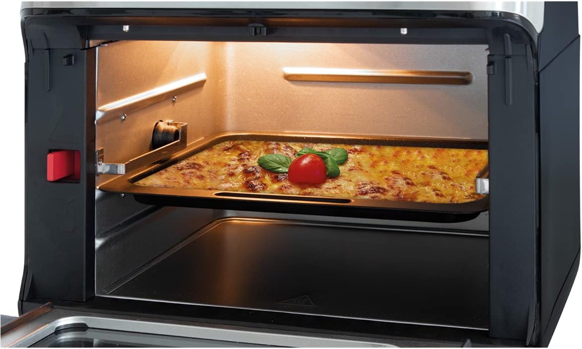 ProfiCook Heißluftfritteuse, 9 Automatikprogramme, XXL, 1500 Watt, 200 °C, 11 Liter Fassungsvermögen, 4 Einschubhöhen, Edelstahl, LED-Anzeige, optimale Backergebnisse, viel Zubehör, PC-FR 1200 – Bild 4