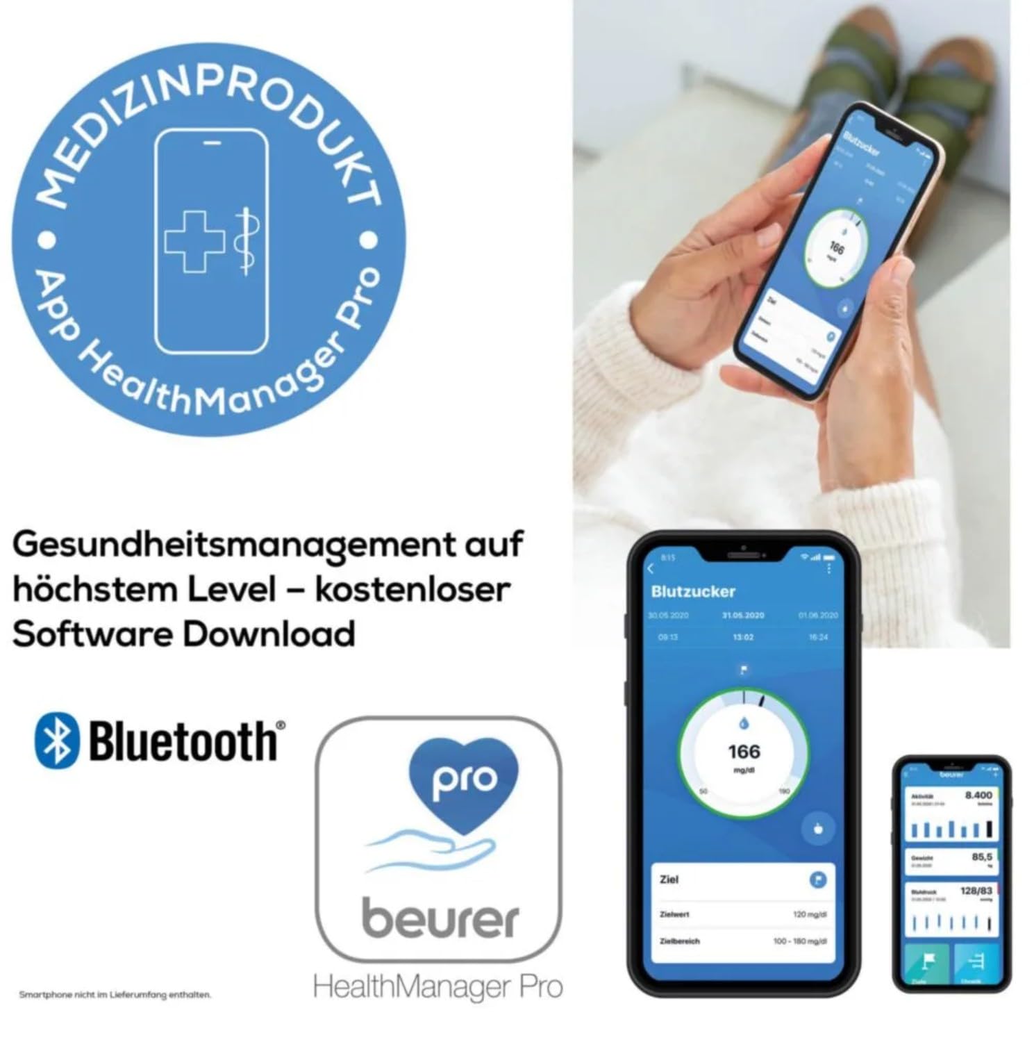 Beurer Medical GL 49 (mg/dL) Blutzuckermessgerät-Set – Bild 9
