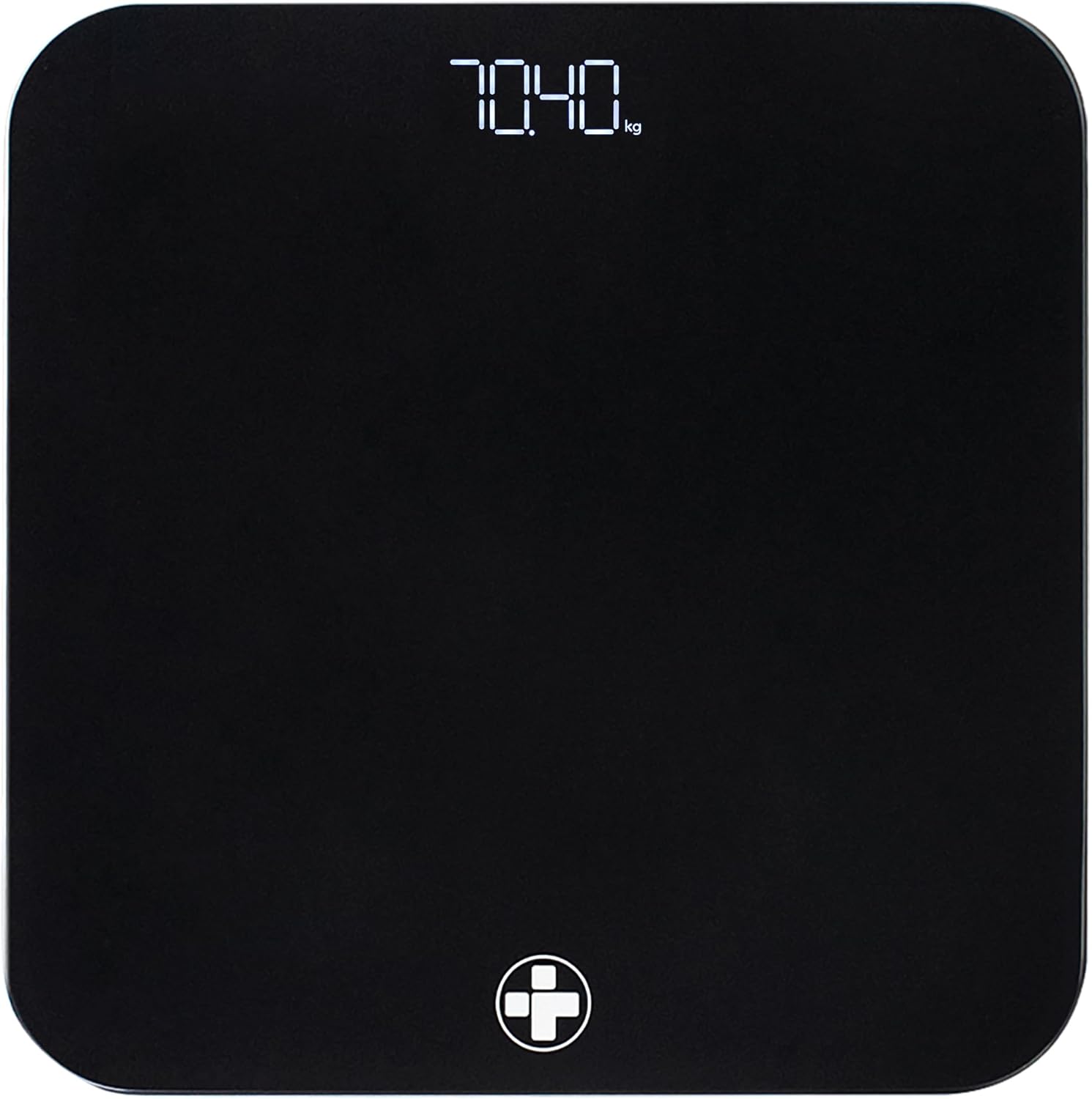 Reliance Medical Digitale Körperwaage, professionelle Waage mit LED-Anzeige, ultraschlankes Design, präzises Gewichtsmanagement, Personenwaage, Größe L 26 cm x B 26 cm x H 2,3 cm, 1 Stück