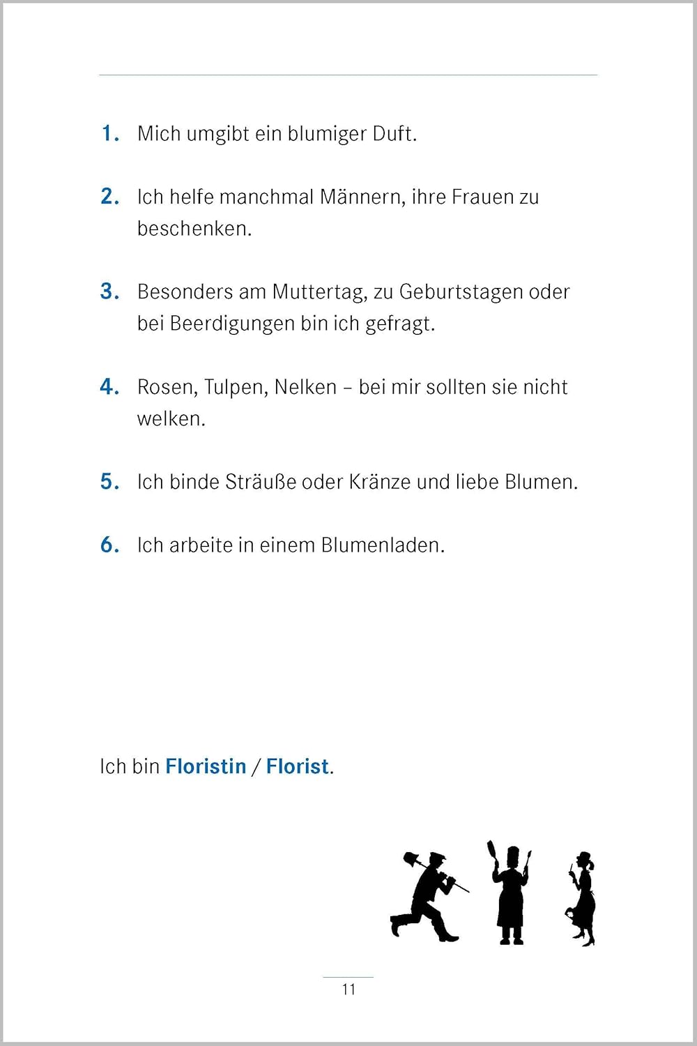 Senioren-Quiz „Berufe erraten“ – Unterhaltsames Gedächtnistraining, Beschäftigung und Aktivierung für Senioren | Berufsbeschreibungen zum Raten und ... für Senioren. Auch mit Demenz – Bild 3