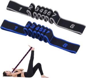 2 Stück Yoga Stretching Band, Fitn...