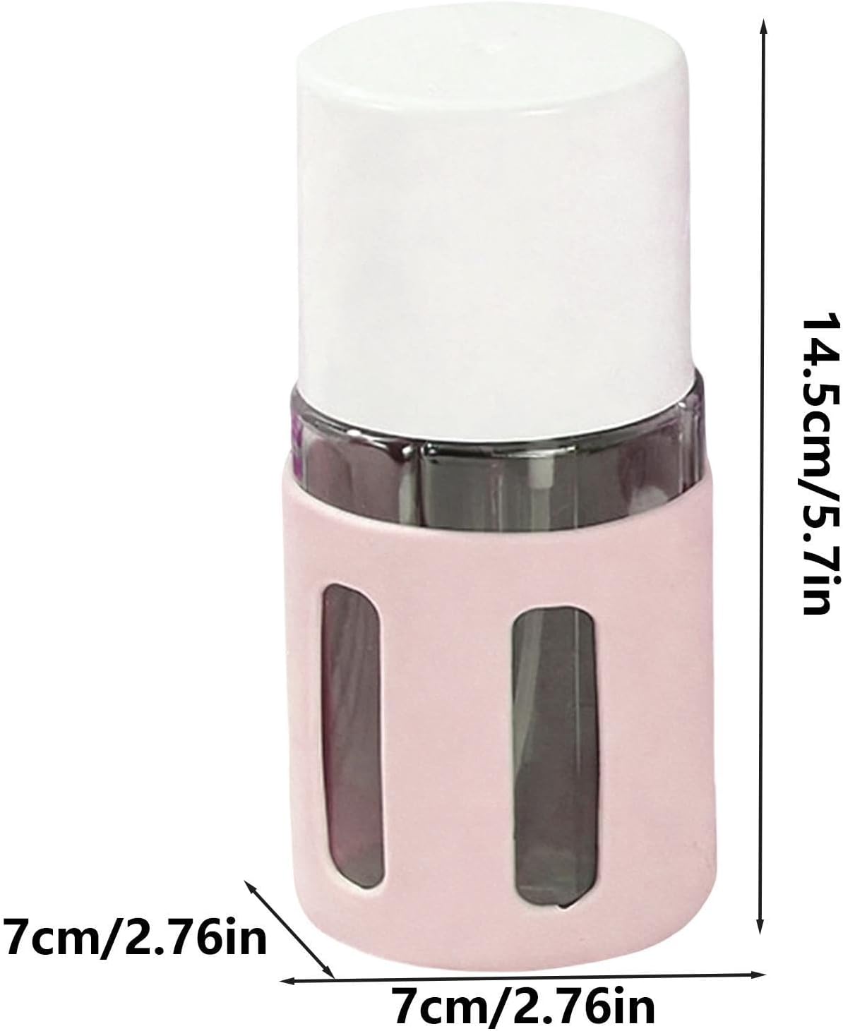 Reiseflaschen für Toilettenartikel, 4-in-1, tragbar, wiederaufladbar, mit Zerstäuber, nachfüllbare Flaschen für persönliche Hygieneprodukte, für Camping, Outdoor, Reisen, Urlaub – Bild 5