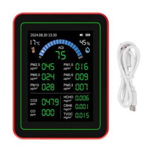 Luftqualitätsmesser, 18-in-1, CO2,...