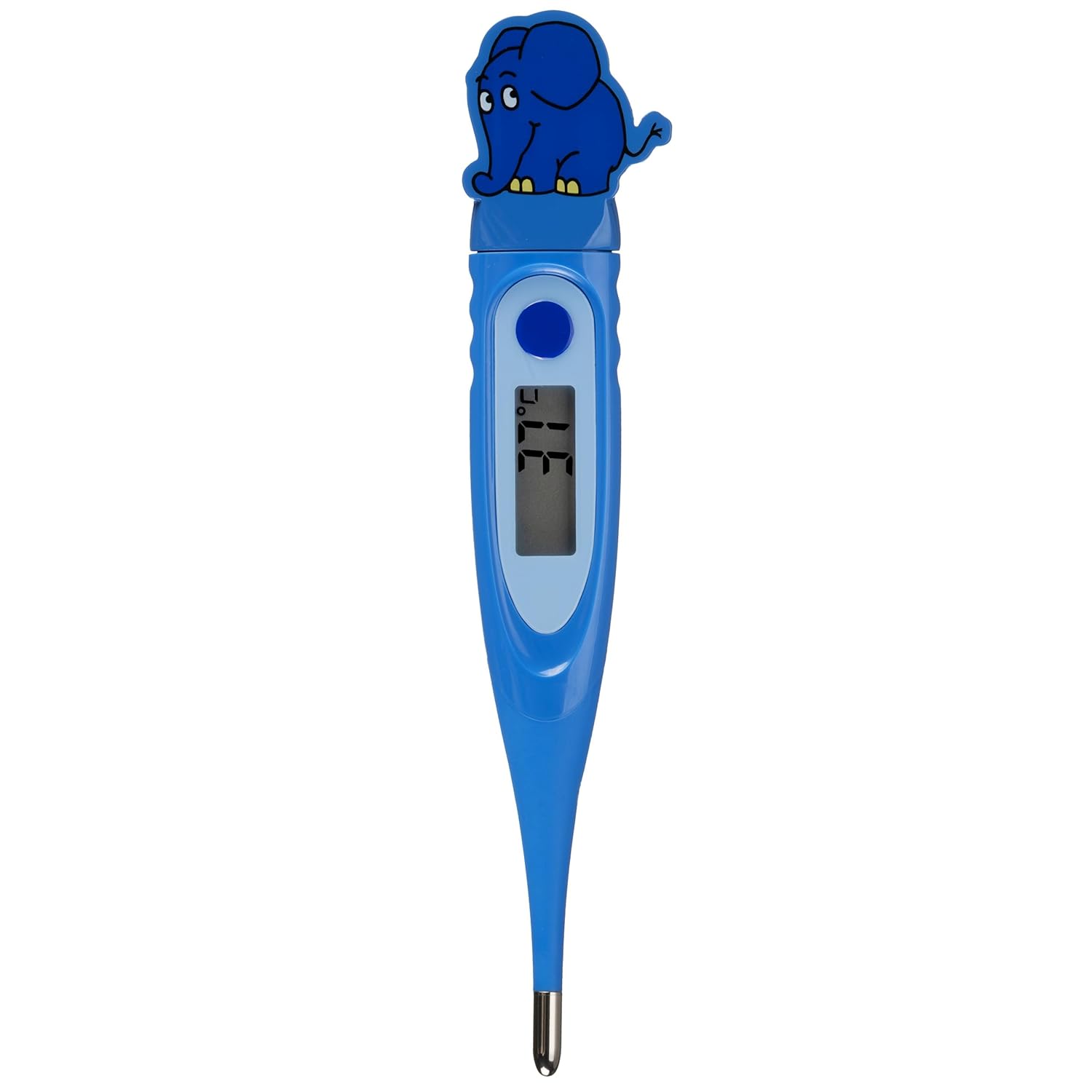 DieMaus Digitales Fieberthermometer für Kinder, 2D-Design, flexible Spitze, 10 Sekunden Messzeit, Fieberalarm, Speicher, wasserdicht, CE-geprüft – Bild 2