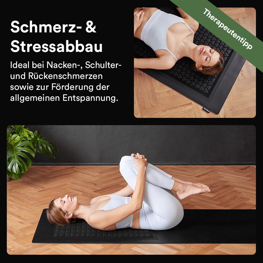 STRYVE Akupressurmatte Erholungsmatte 181 x 61 cm – Wohltuende Massagematte für eine bessere Durchblutung mit 6.800 Akupressurtipps – Gegen Schmerzen & Verspannungen – Bild 4