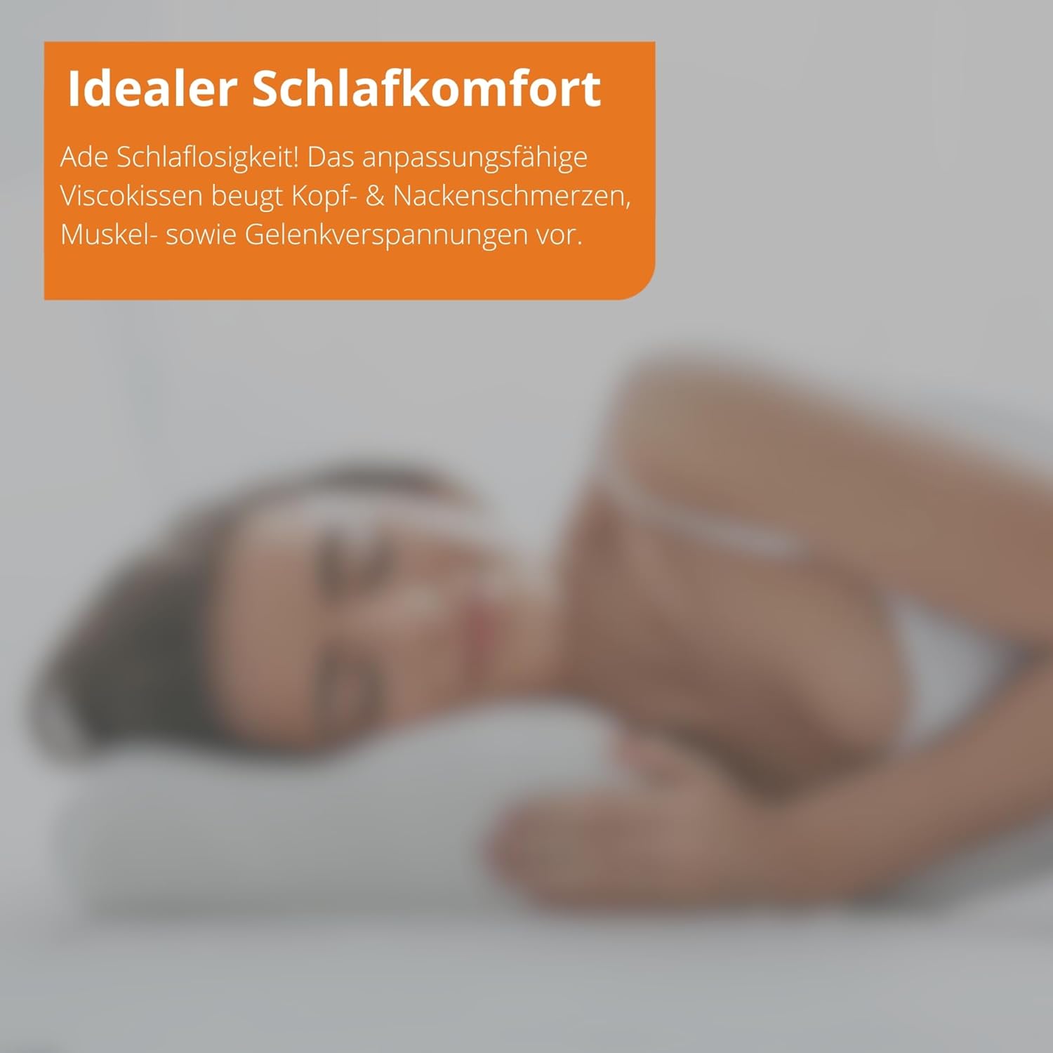 sleepling Orthopädisches Nackenstützkissen 33 x 60 cm, Kissen gegen Nackenschmerzen, Seitenschläferkissen mit Bezug, ergonomisches Kissen, Memory Foam, höhenverstellbares Nackenkissen, hergestellt in der EU – Bild 5