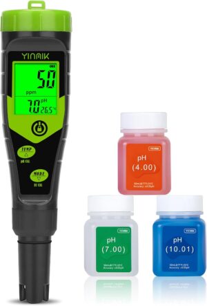 YINMIK pH-EC-Messgerät, Pool-pH-Te...