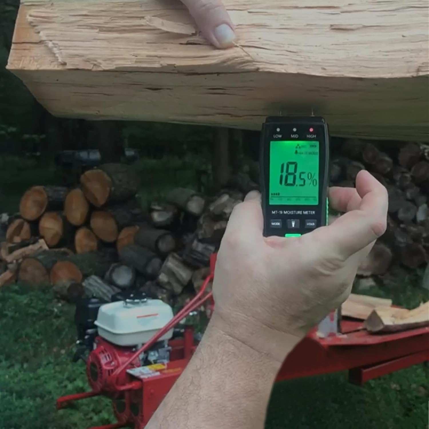 RDINSCOS Feuchtigkeitsmesser-Detektor mit LCD-Display Holzfeuchtemessgerät für Brennholz, Holz, Papier, Böden – Bild 7