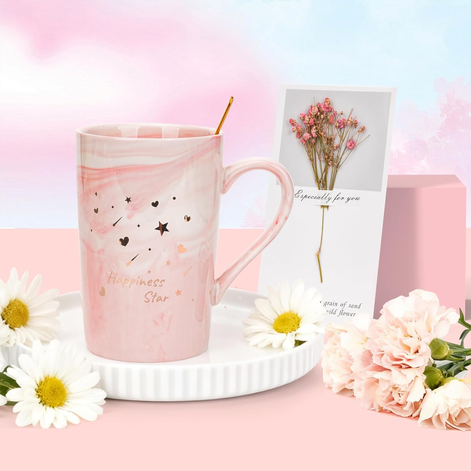 MOWETOO Geschenk für Frauen, Geburtstagsgeschenk für Damen mit Spa-Set mit Rosenduft – Geschenkset für Mutter, Schwester, Ehefrau, Freundin und Kollegen – Bild 2