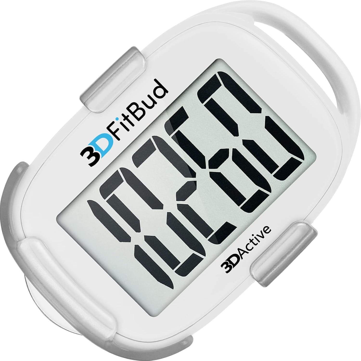 3DFitBud Easy Pedometer Walking 3D-Schrittzähler mit Clip und Trageband A420S