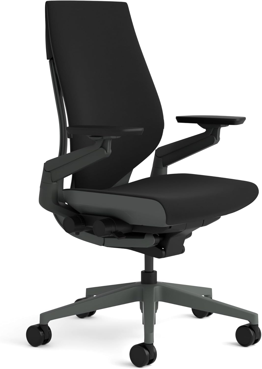 Steelcase Gesture Bürostuhl mit Bezug in Onyxschwarz, 66 x 62,5 x 104 cm