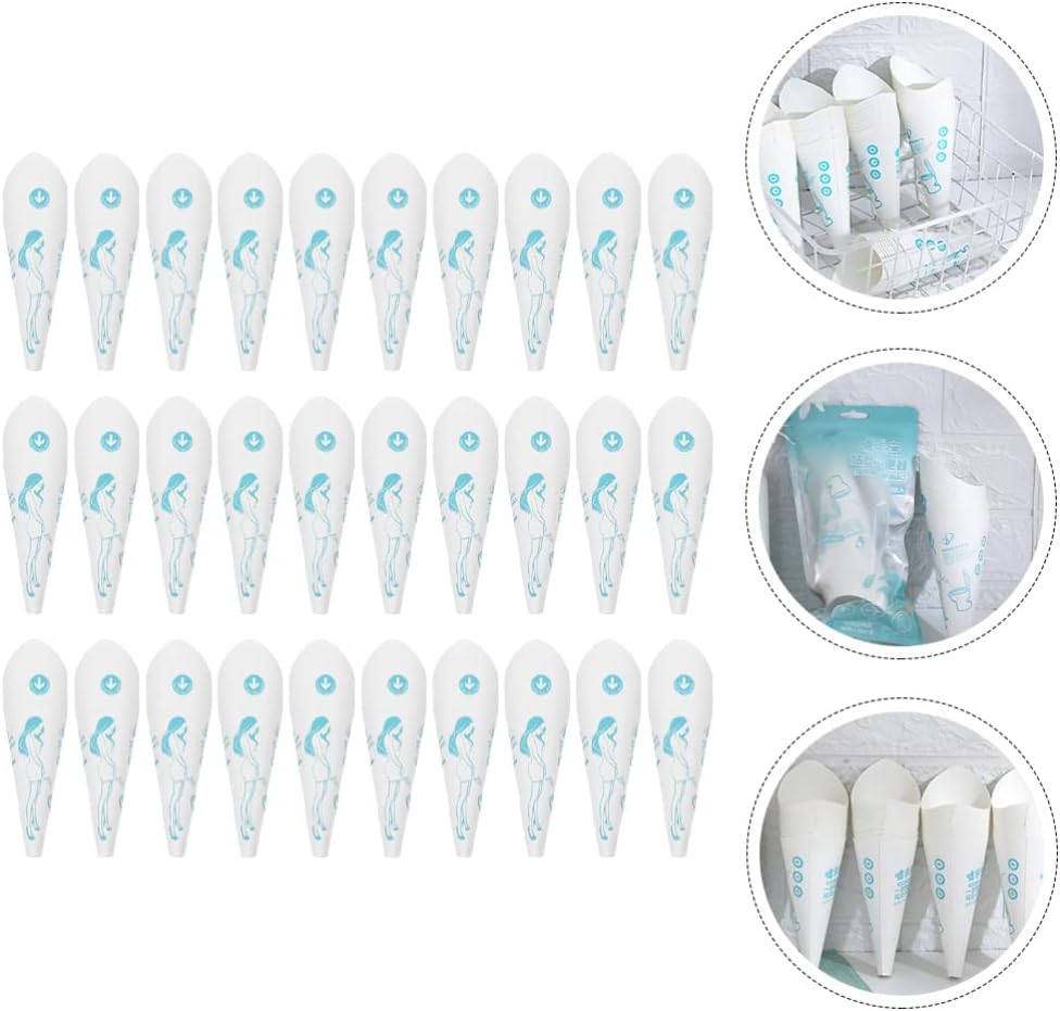 EXCEART 30 Stück tragbarer Urintrichter für Damen, Einweg-Urinal für Outdoor-Aktivitäten, Camping und Reisen, leichte und praktische Damen-Accessoires – Bild 7