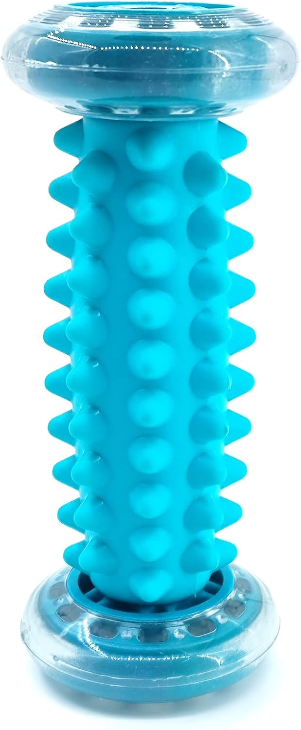 Fußmassagerolle für Fußreflexzonenmassage – Faszienrolle für Fußsohle, Massagegerät gegen Schmerzen und Verspannungen – Blau – Bild 3