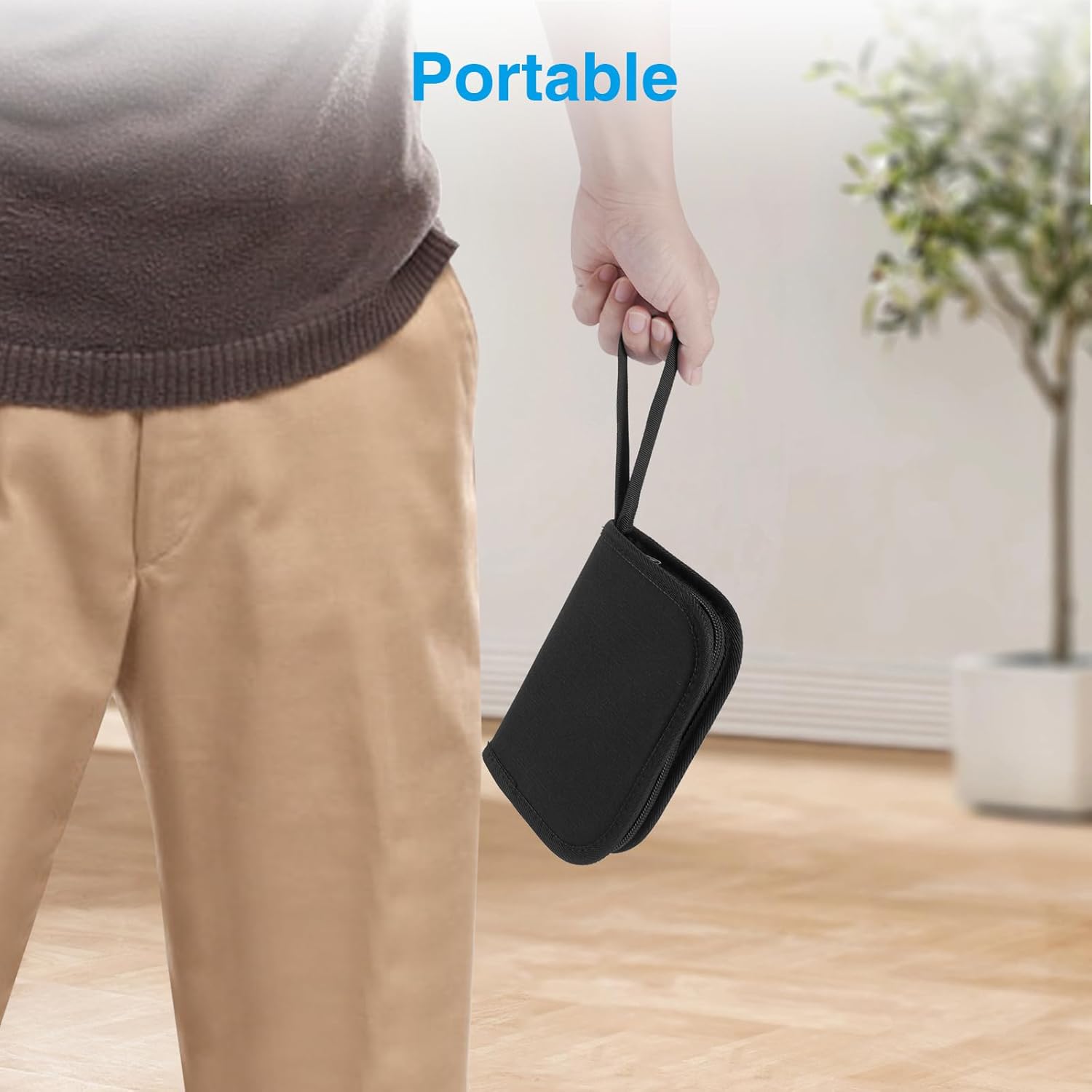 MEDMAX Diabetikertasche, Tasche für Blutzuckermessgerät, Teststreifen, Testkit, Reisetasche für Diabetiker mit Tragegriff für Glukosemessgerät, Glukometer-Aufbewahrungstasche, (aktualisierte Version) – Bild 5