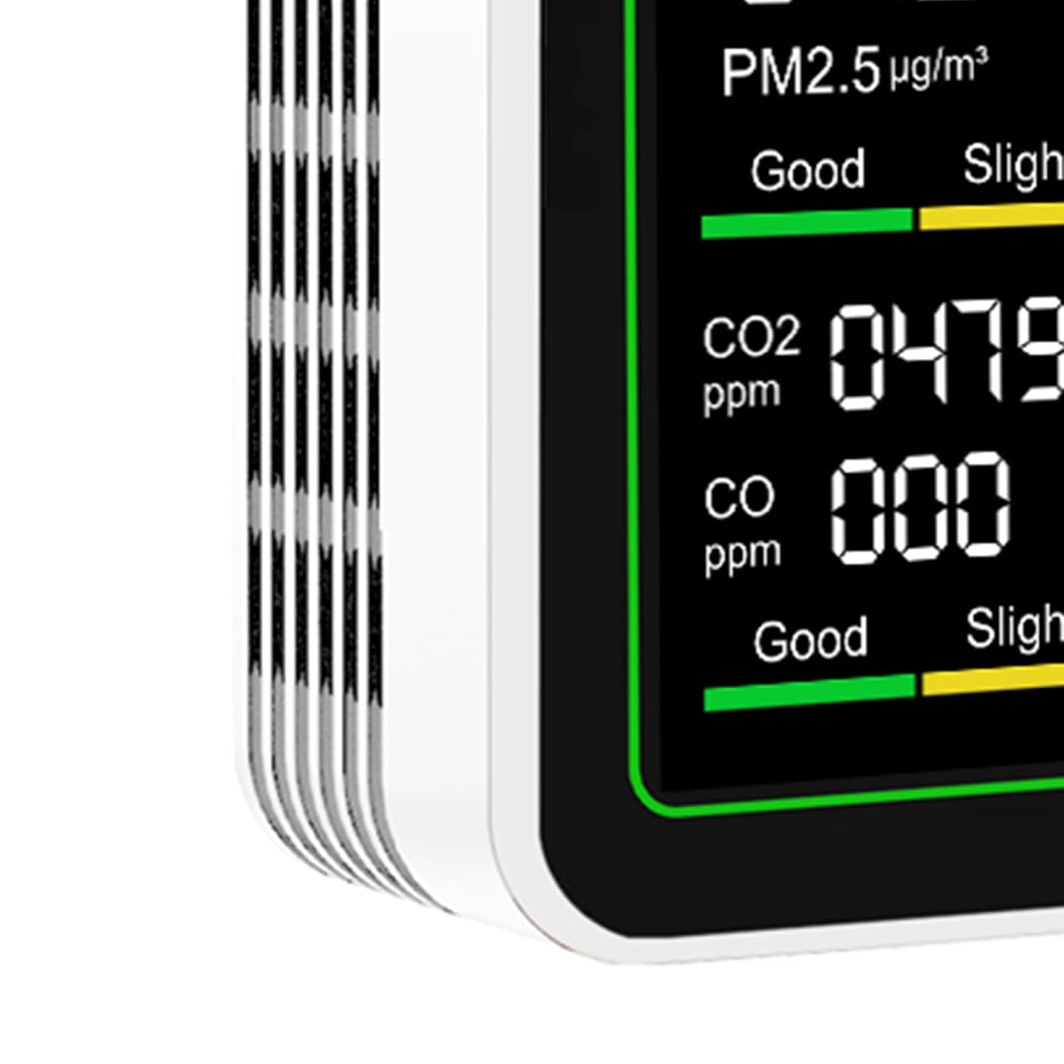 Topiky 10-in-1-Luftqualitätsdetektor, Luftqualitätsmonitor für Innenräume, CO2-TVOC-HCHO-PM2,5-PM10-PM0,3-Erkennung, Tragbares Luftqualitätsmessgerät, Luftverschmutzungsmessgerät für Zuhause, Räume, – Bild 8