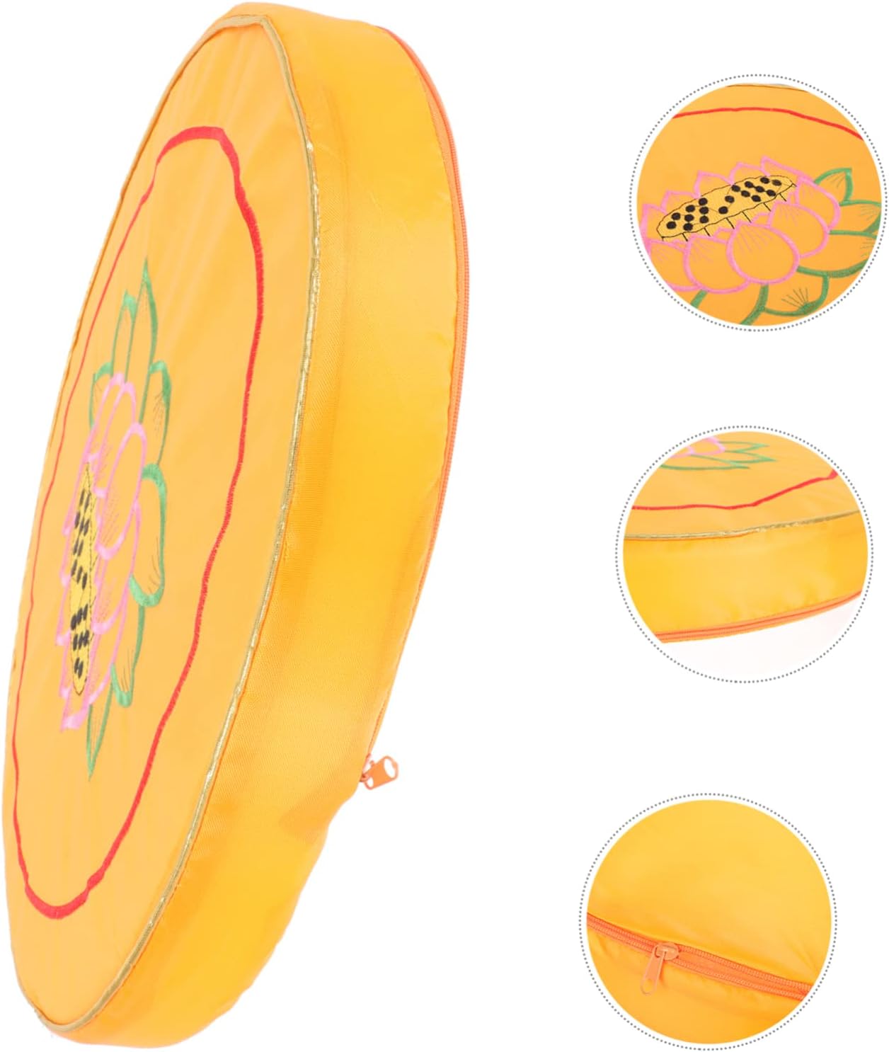 CHILDWEET Kissen Gebetsmatte Stickmuster Sitzkissen für Yoga Meditation Pad – Bild 2