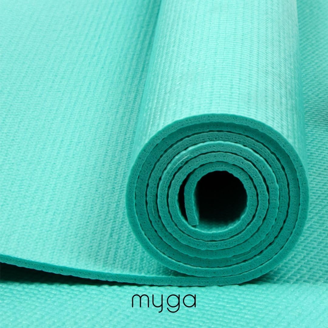 Myga Yoga-Starter-Set – Yogamatte, Yoga-Blockstein und Metall-D-Ring-Yoga-Gurt – Starter-Set für Anfänger, ideal für Pilates, Yoga, Stretching, Gesundheit und Fitness – Bild 10